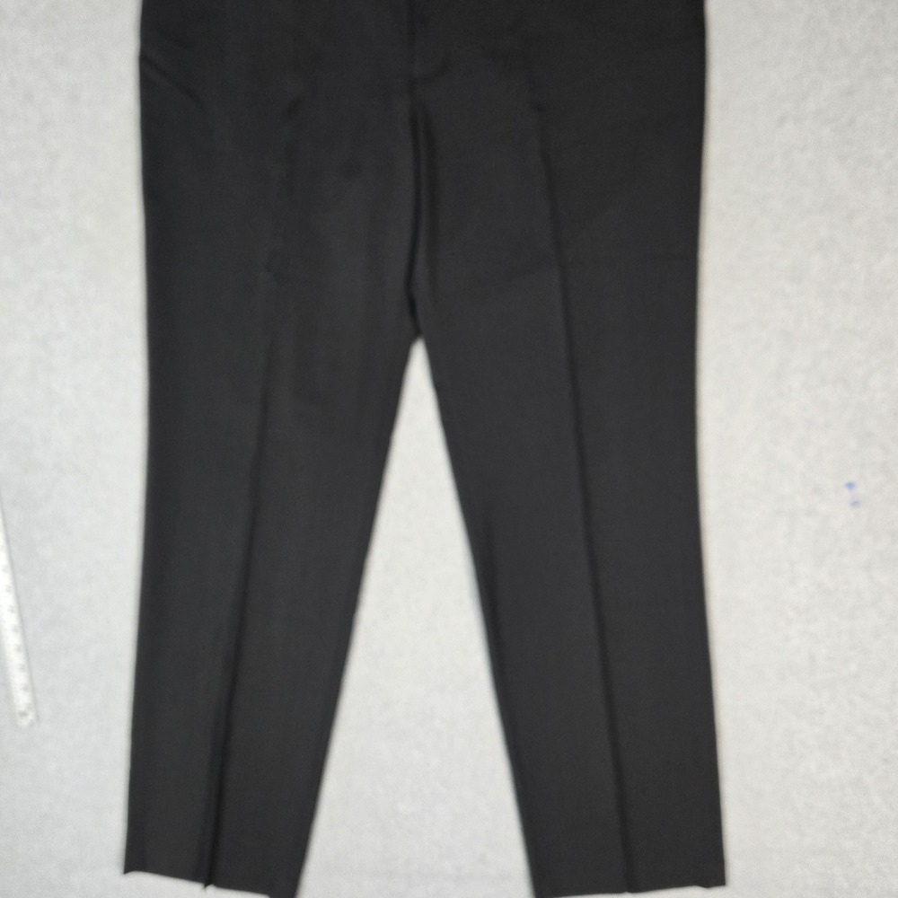 Van Heusen Men Pants 40X36 Black Dress Pants Traveler Big & Tall 34" Inseam NWT